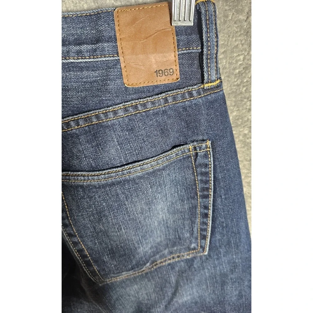 Gap 1969 Loose Fit Jeans Mens Size 31x32 Blue Dark Wash Baggy Cotton Denim